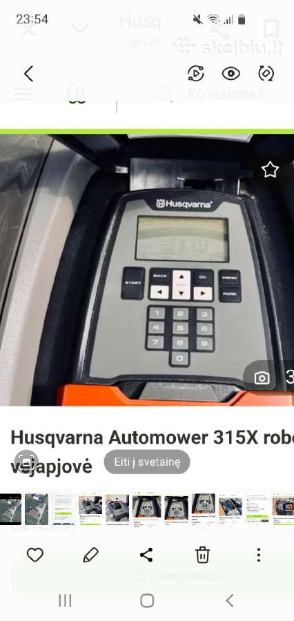 Husqvarna 315x vejos robotas - nuotraukos Nr. 3