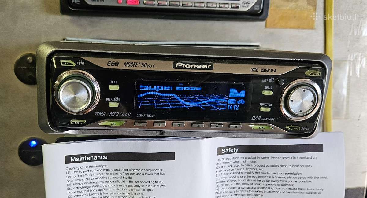 Parduodu aukstos kl. pioneer deh-x8500dab - nuotraukos Nr. 17