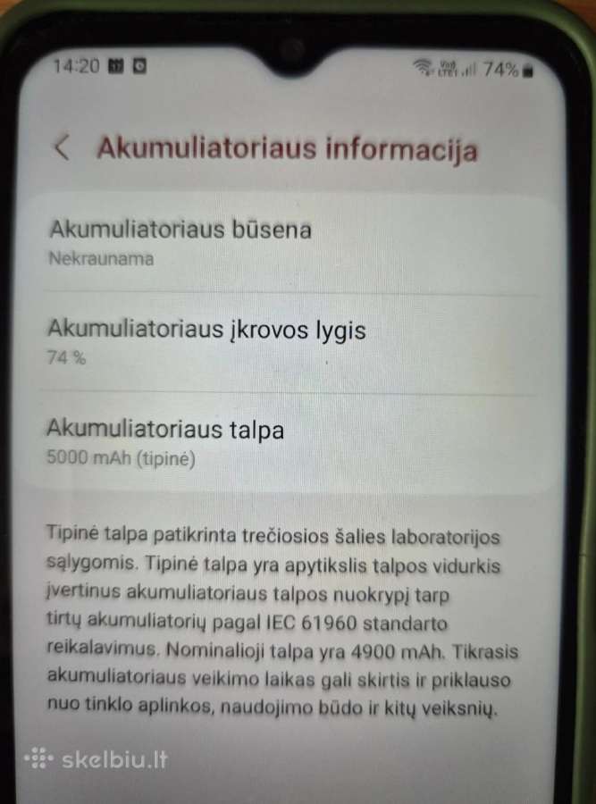 Samsung A14 - nuotraukos Nr. 5