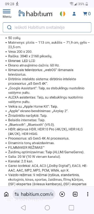 Televizorius LG 50uq75003lf - nuotraukos Nr. 3