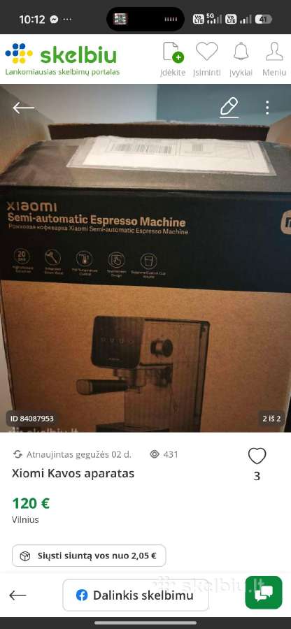 Xiomi Kavos aparatas - nuotraukos Nr. 2