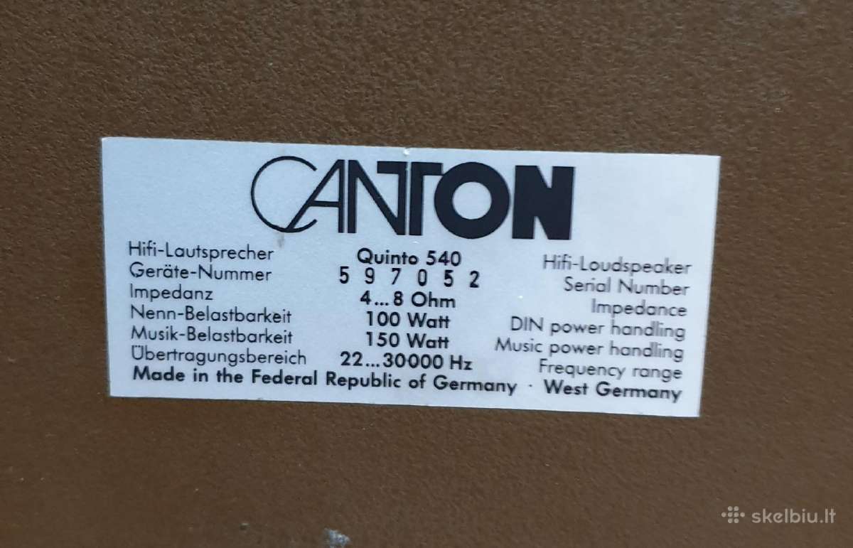 Canton Quinto 540 - nuotraukos Nr. 4
