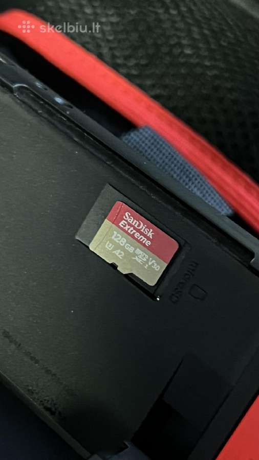 Nintendo Switch Oled 64gb + Sd128gb + Deklas - nuotraukos Nr. 3