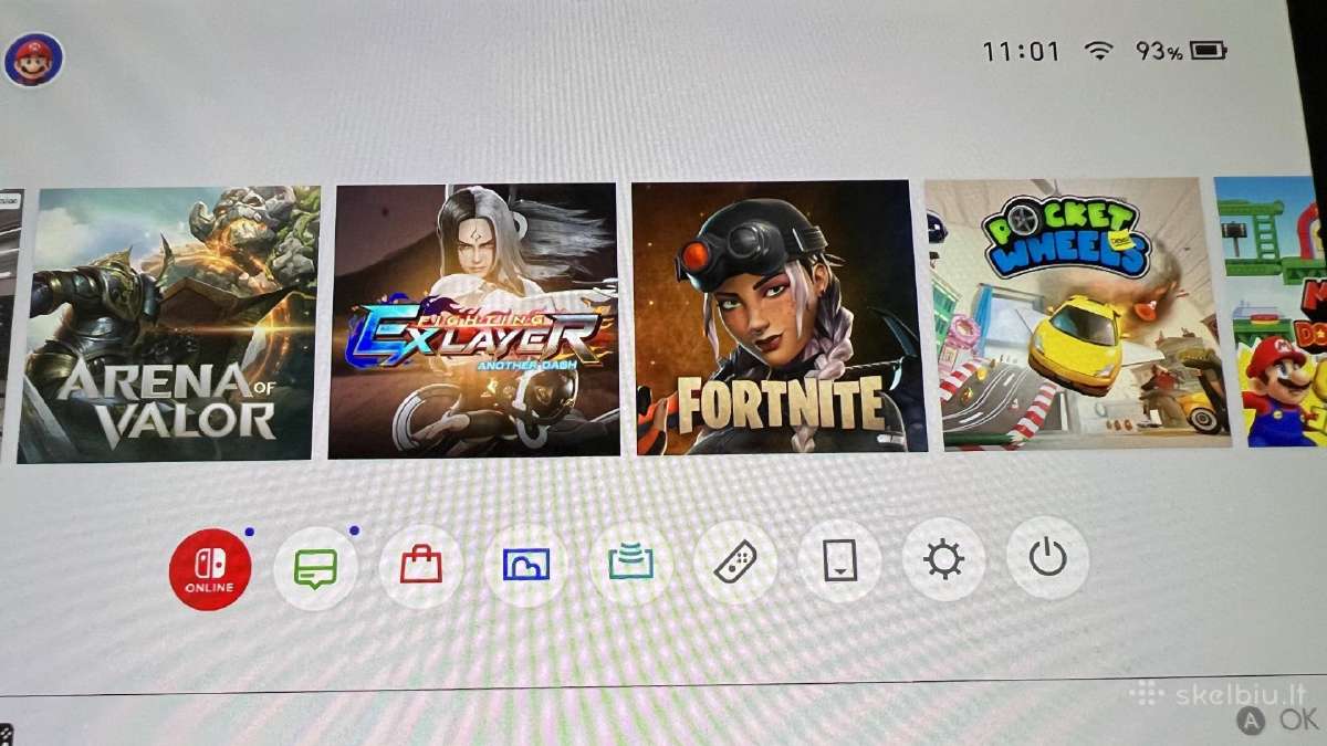 Nintendo Switch Oled 64gb + Sd128gb + Deklas - nuotraukos Nr. 6