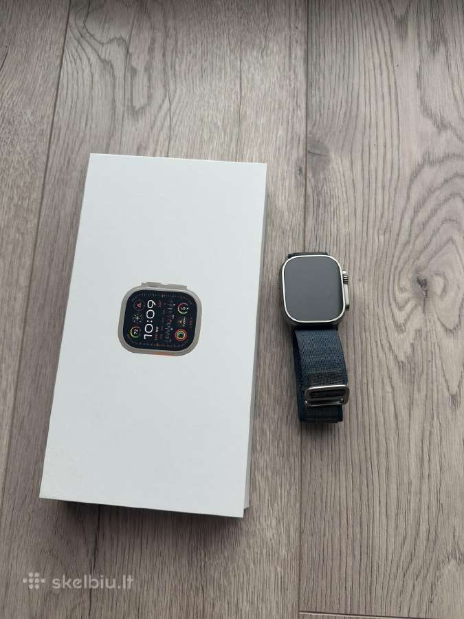 Apple Watch Ultra 2 49mm Titanium Blue Alpine - nuotraukos Nr. 5