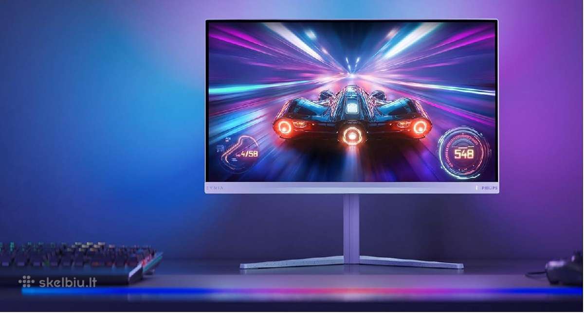 Philips Evnia 27" Qhd 180hz 0.5 M/s lenktas - nuotraukos Nr. 7