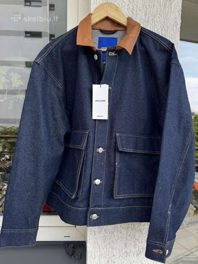 Jack and Jones originalus naujas džin. švarkas L - nuotraukos Nr. 2