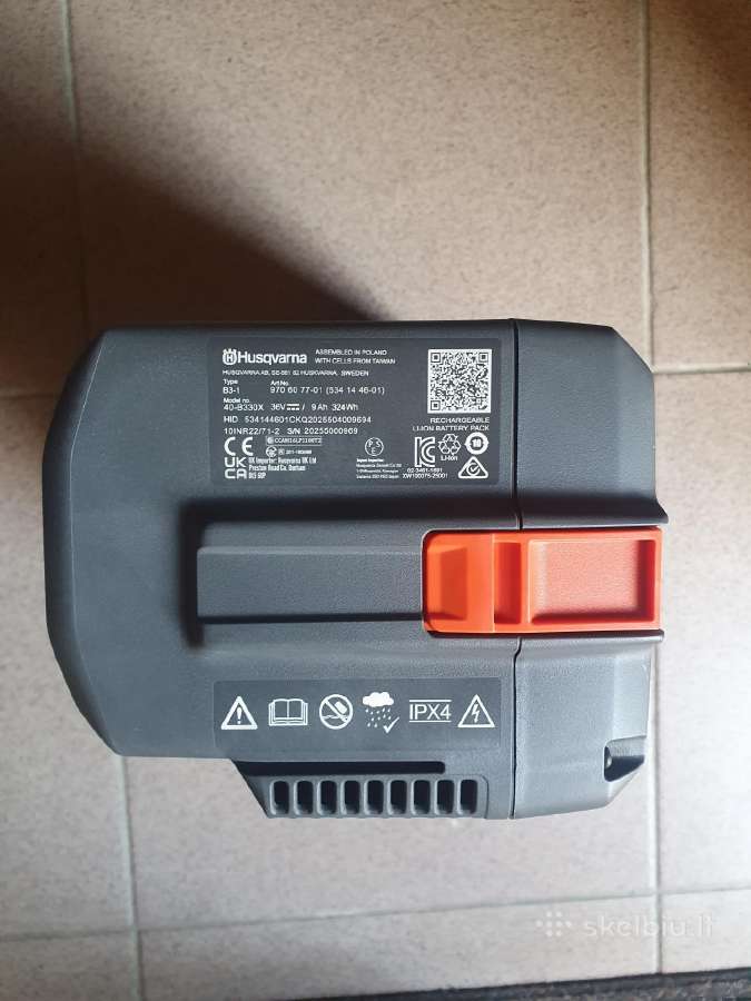 Husqvarna B330x baterija - nuotraukos Nr. 3