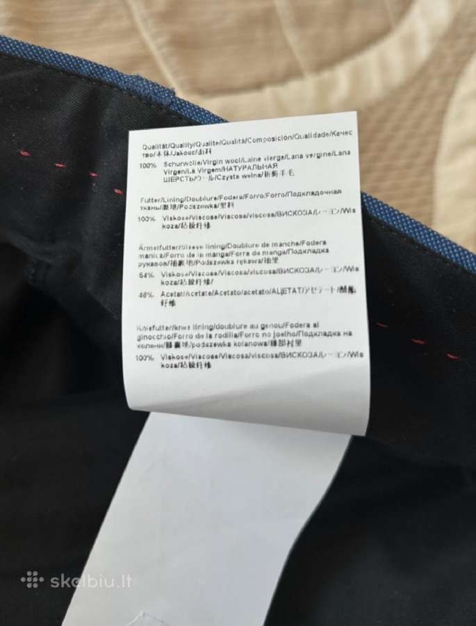 Vyriškas Hugo Boss kostiumas - nuotraukos Nr. 10