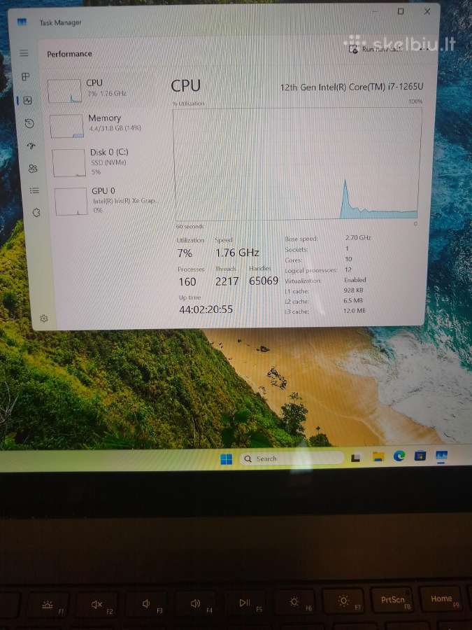 Laptop 5,15"/i7-1265u/32/1tb - nuotraukos Nr. 6
