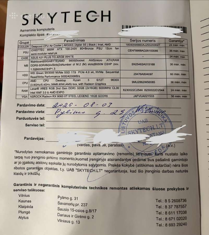 Parduodu/keičiu Ryzen 5 9600x 32gb Ddr5 9060xt - nuotraukos Nr. 5