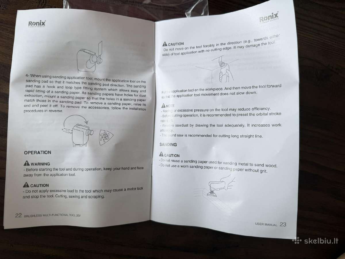 Daugiafunkcis įrankis Ronix - nuotraukos Nr. 16