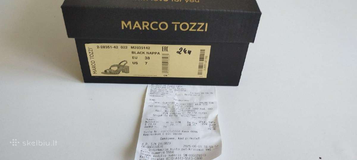Marko Tozzi basutės, 38 dydis - nuotraukos Nr. 6