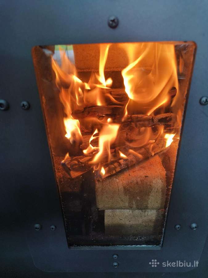 Granulinė universali krosnelė 8 kw be elektros - nuotraukos Nr. 8