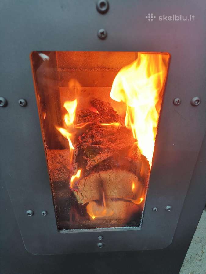 Granulinė universali krosnelė 8 kw be elektros - nuotraukos Nr. 9