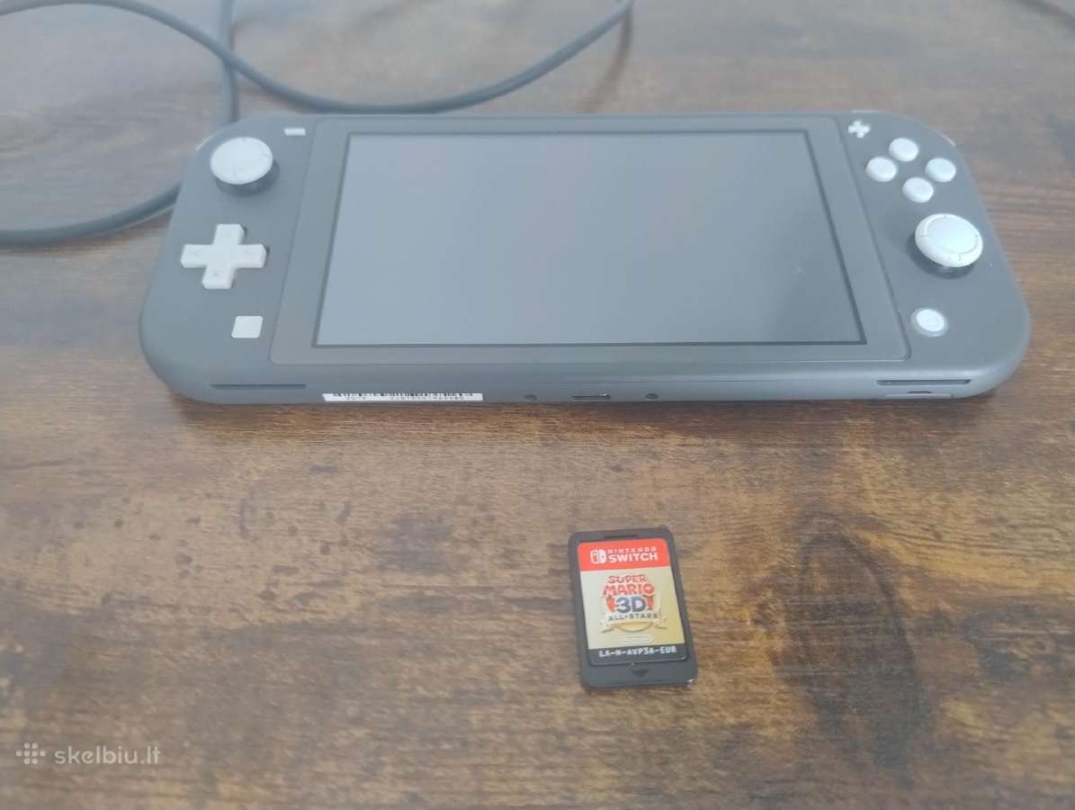 Nintendo Lite pilkas + super Mario 3D all star - nuotraukos Nr. 2