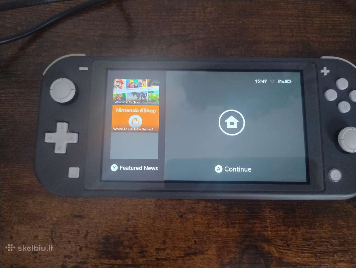 Nintendo Lite pilkas + super Mario 3D all star - nuotraukos Nr. 4