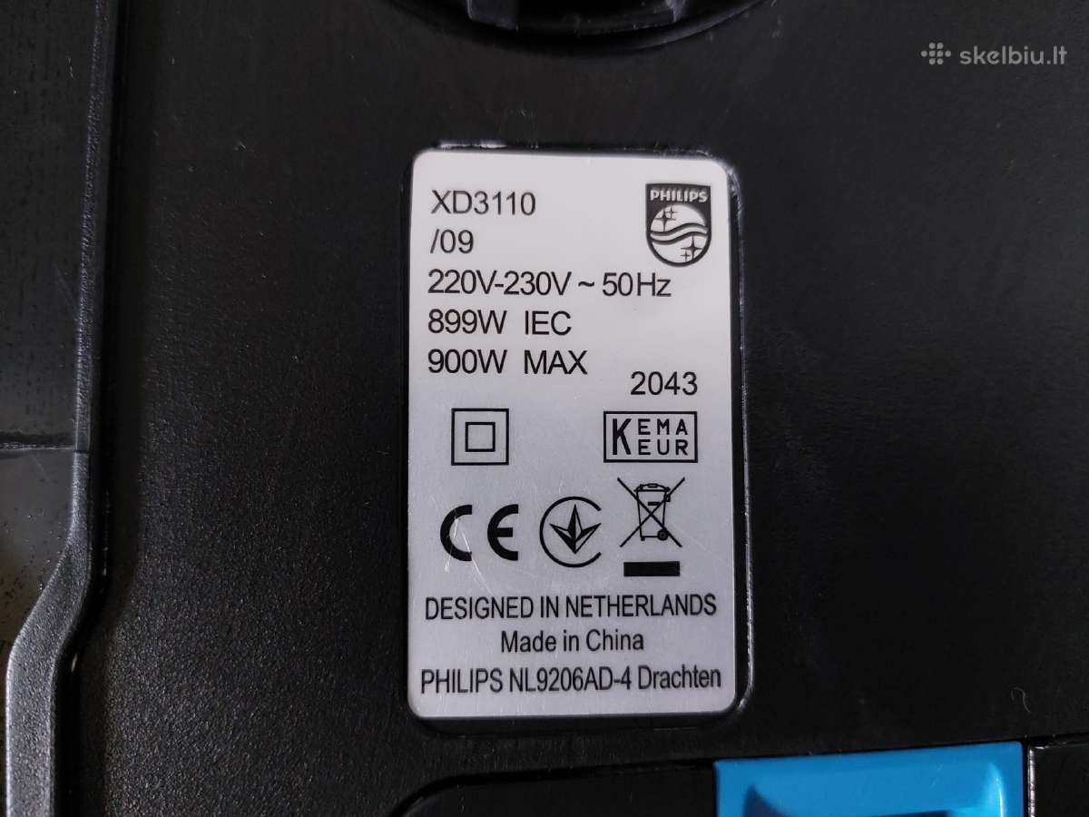 Dulkiu Siurblys Philips Xd3110 3000 Series - nuotraukos Nr. 13