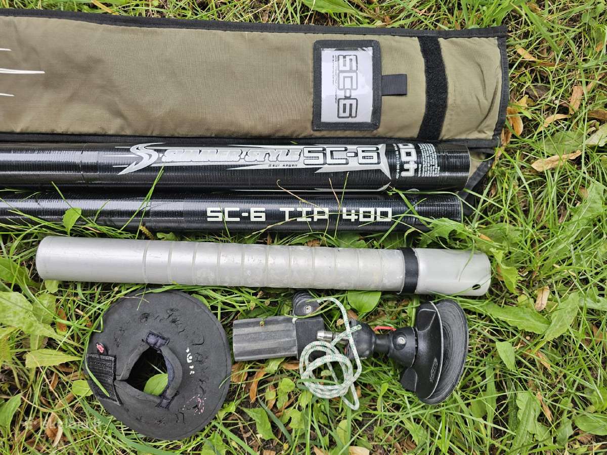 Burlentės komplektas5,8m,4,9m+stiebai+gikai,maišas - nuotraukos Nr. 28