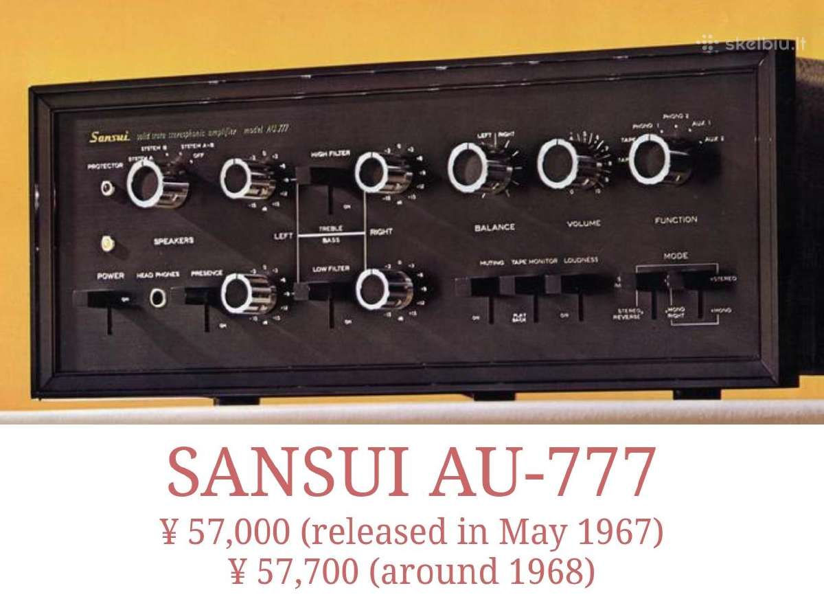 Sansui Au-777 stiprintuvas - nuotraukos Nr. 2