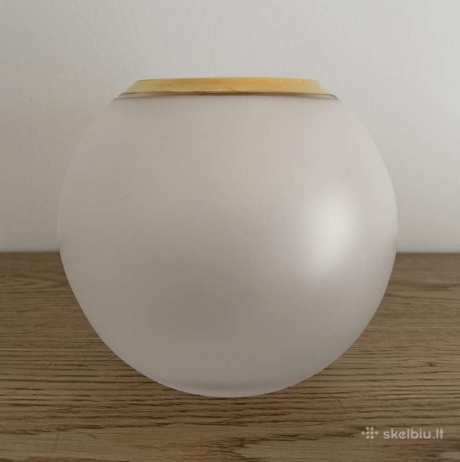 Elegantiška rutulio formos stiklinė vaza - nuotraukos Nr. 2