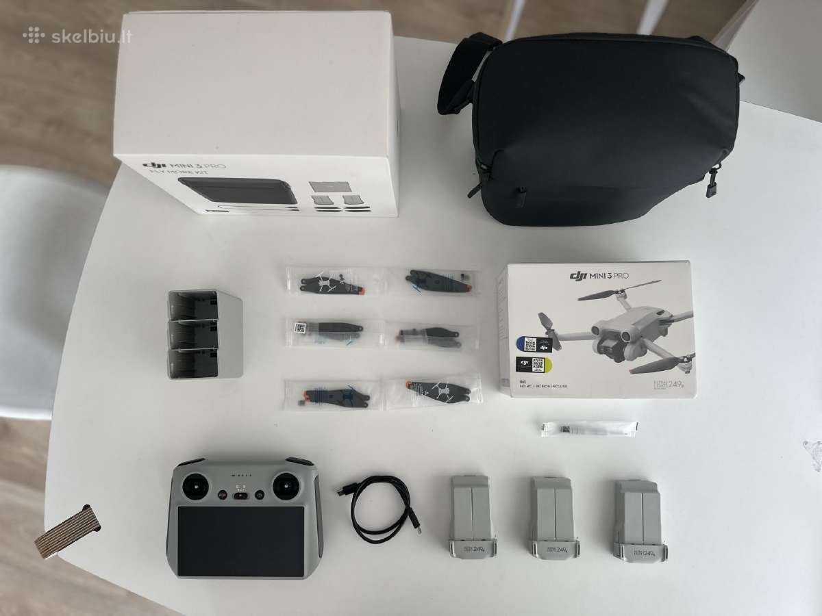 Dji Mini 3 Pro Fly More Kit Naujas Dronas, 3 bat. - nuotraukos Nr. 7