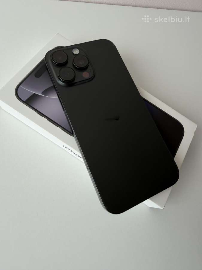 iPhone 16 Pro Max 256 GB Black Titanium - nuotraukos Nr. 2