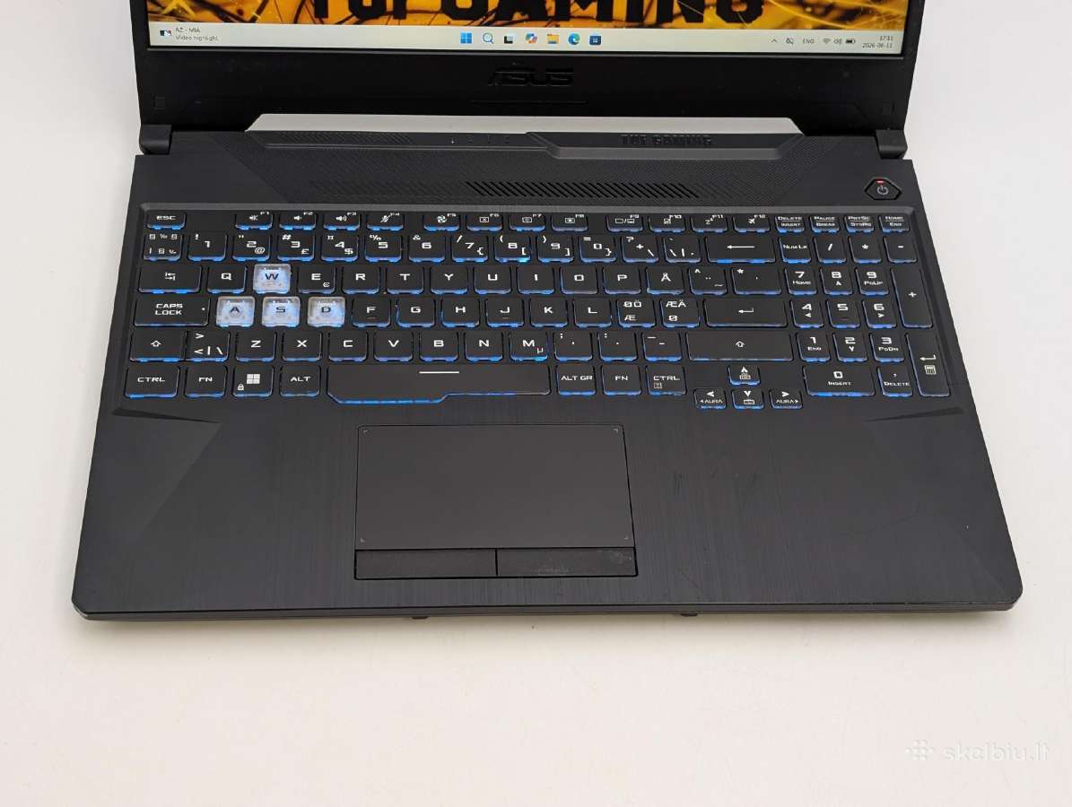 Asus Tuf Gaming A15 R5/16/512/rtx3050 144hz - nuotraukos Nr. 4
