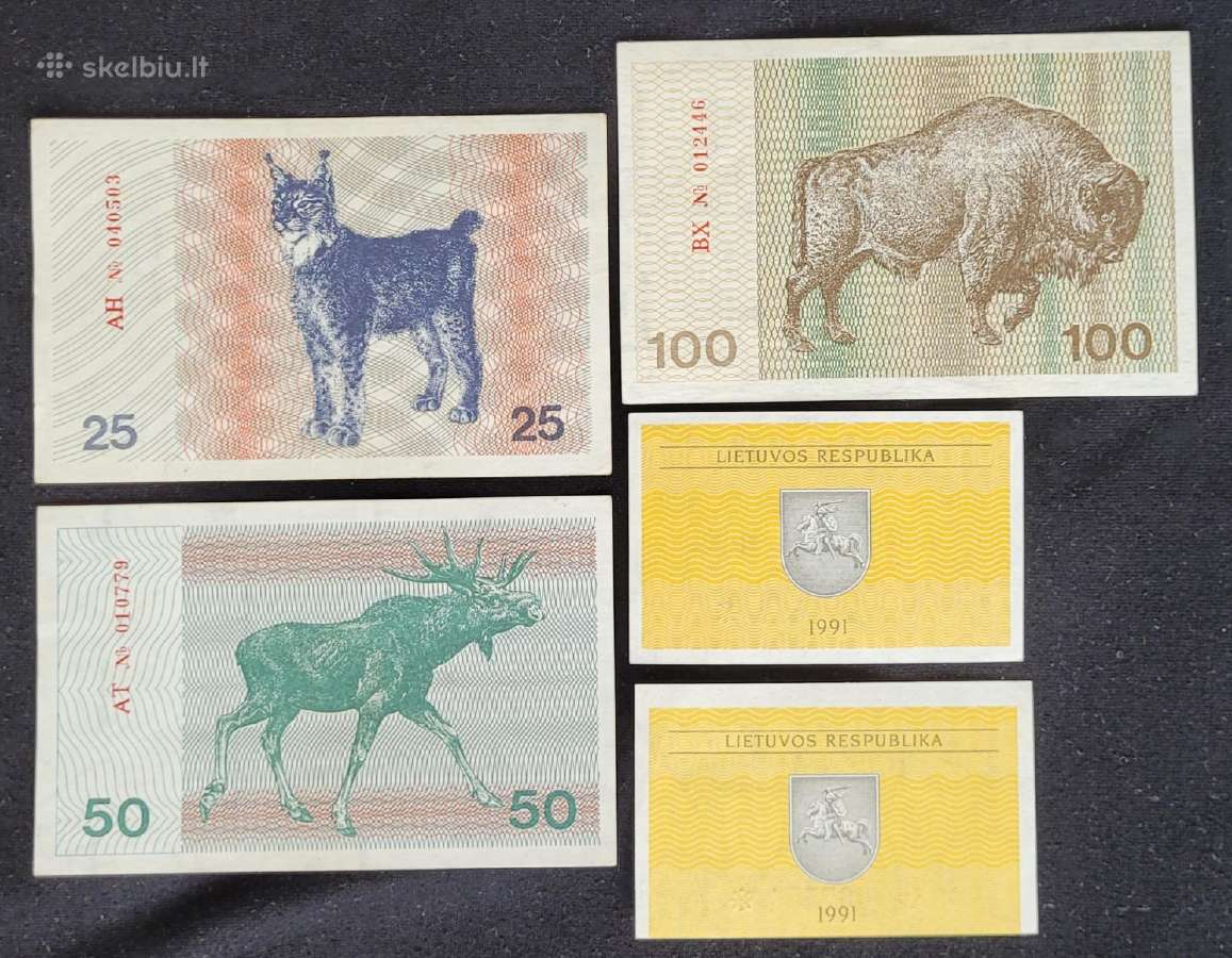 Pilnas 1991 m. talonų be užrašų rinkinys, aunc - nuotraukos Nr. 6