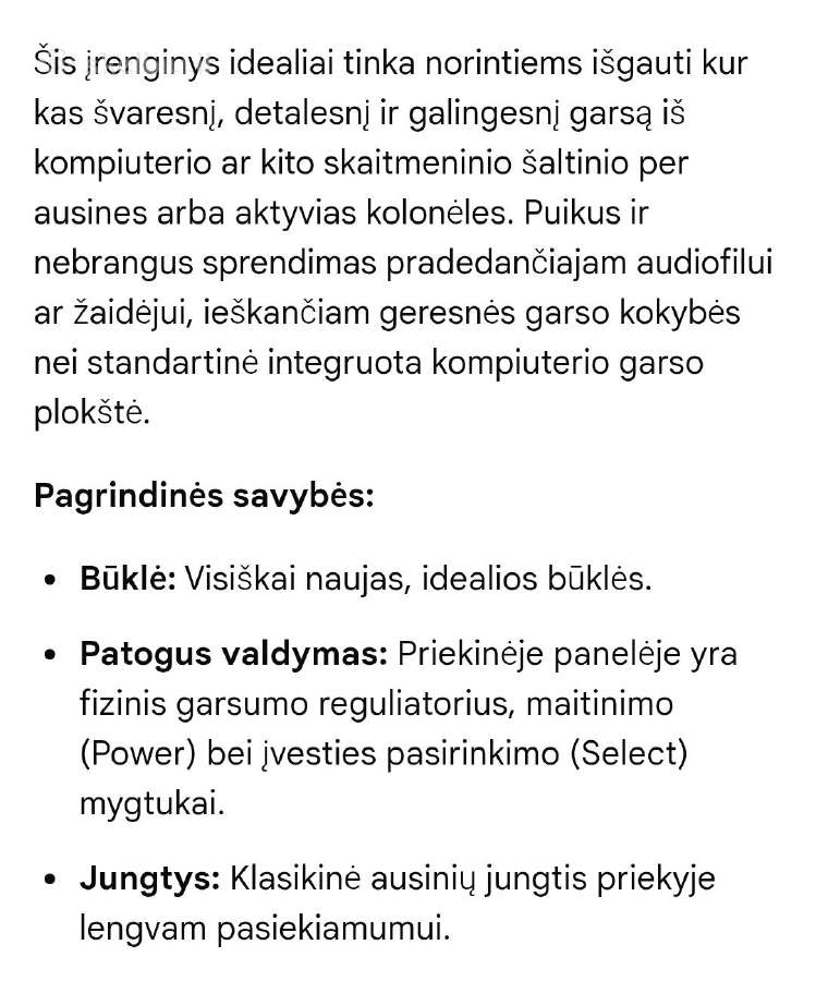Ausinių stiprintuvas ir Dac-tarion Trd80 - nuotraukos Nr. 2
