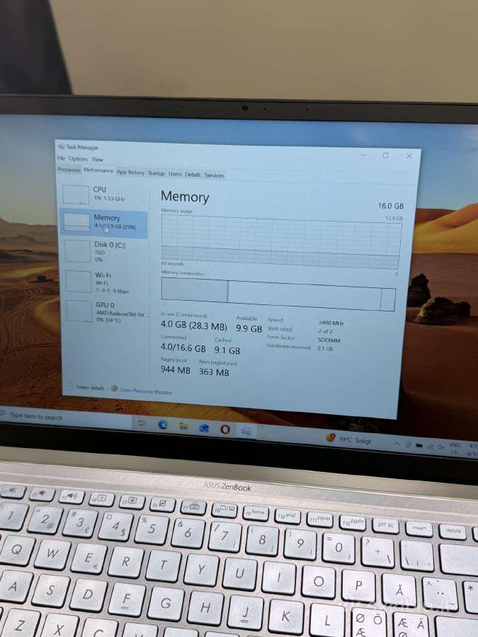 Asus Zenbook 14 Ryzen 7 16/512 GB - nuotraukos Nr. 7