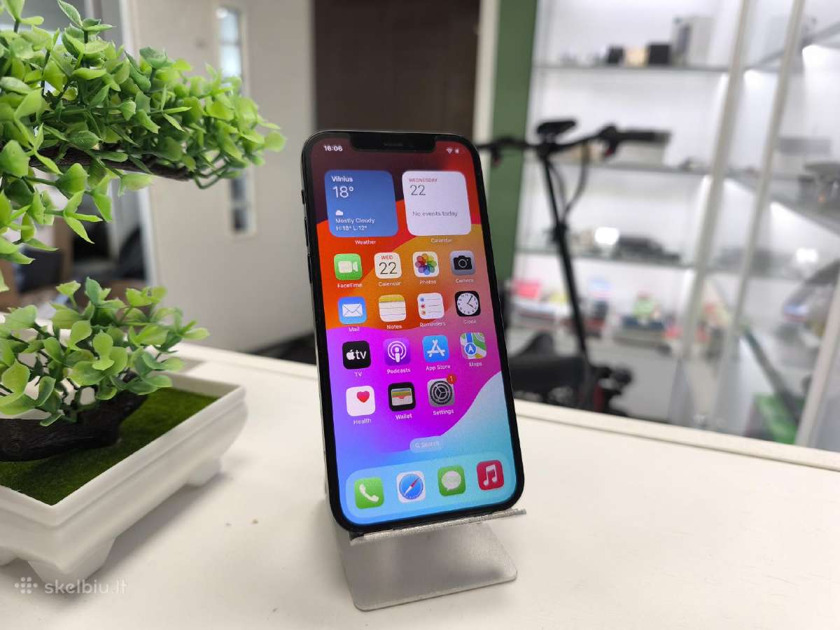 Puikus iPhone 12 128gb su Garantija - nuotraukos Nr. 11