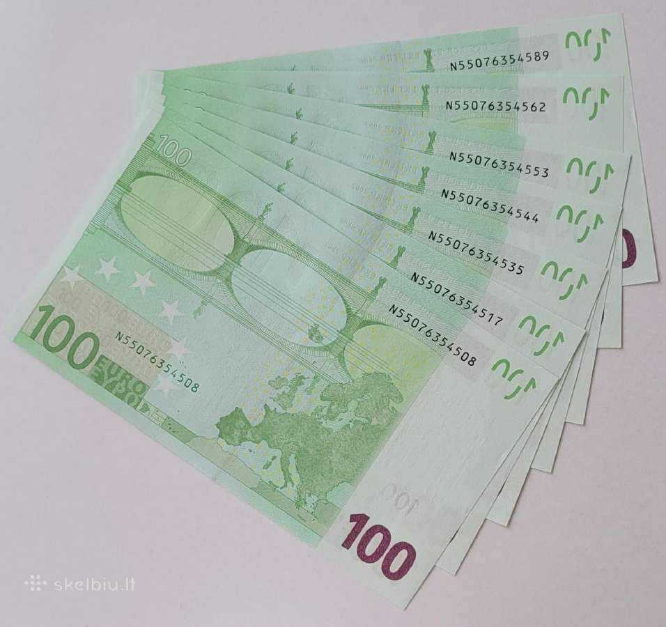 Eurai_100 eurų banknotai_2002_unc - nuotraukos Nr. 3