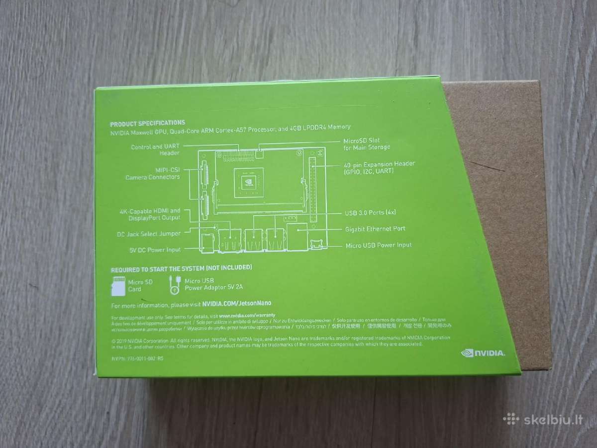 Nvidia Jetson Nano 4gb - nuotraukos Nr. 3