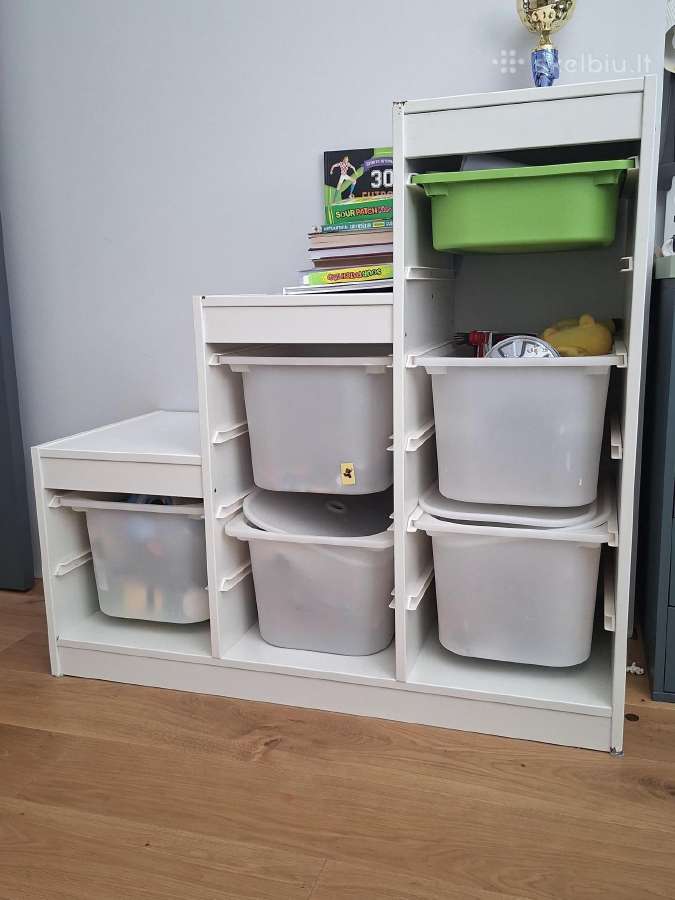 Ikea daiktų laikymo derinys su dėžėmis - nuotraukos Nr. 2