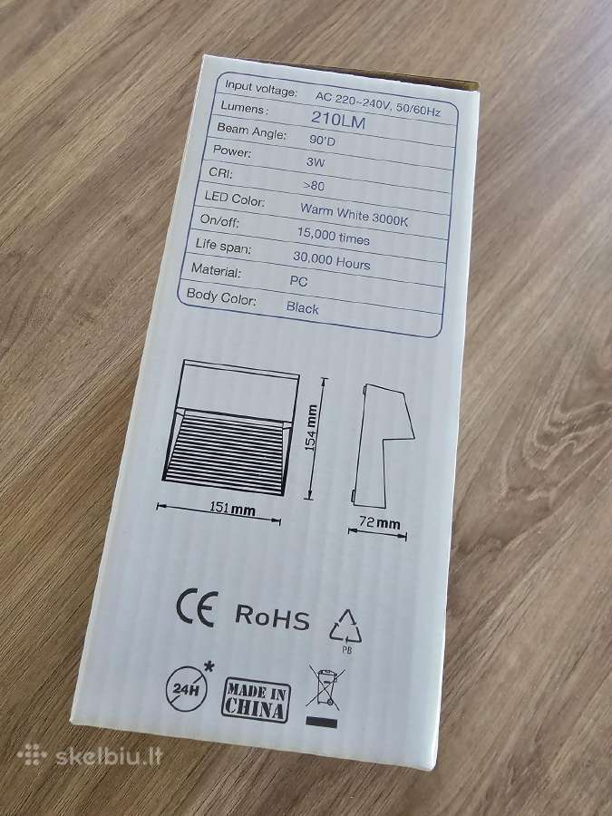Nauji LED lauko šviestuvai (3w, 3000k) 11vnt - nuotraukos Nr. 4
