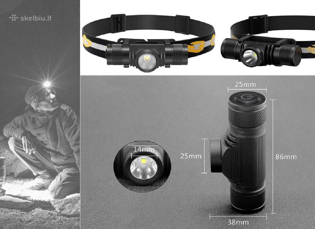 Boruit D10 LED galvos prožektorius - nuotraukos Nr. 6