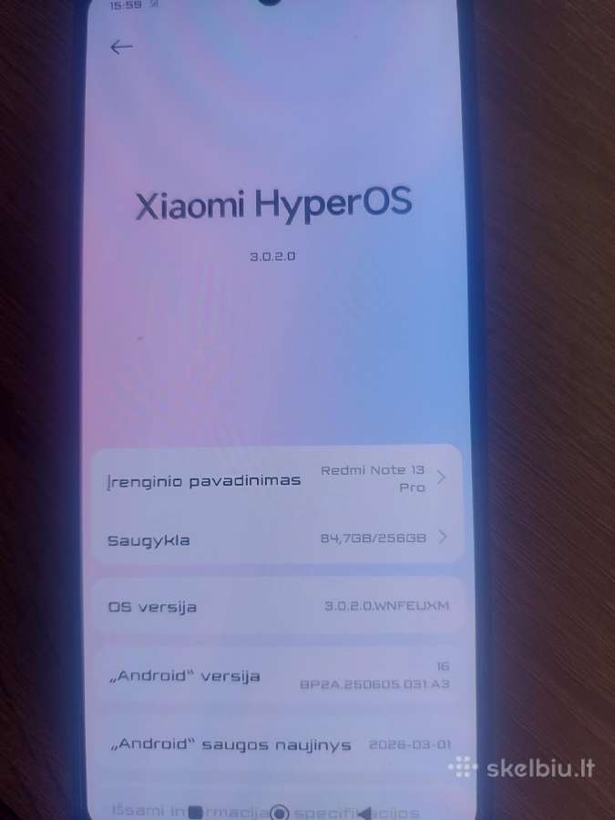 Redmi note 13 pro 256gb - nuotraukos Nr. 3