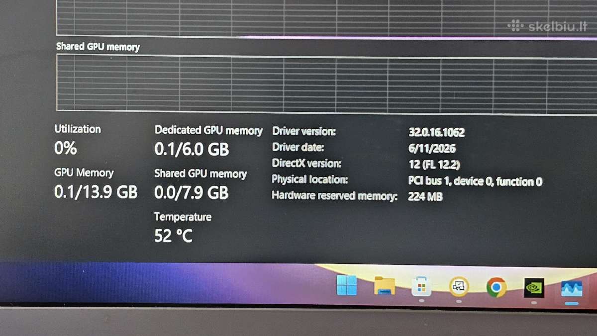 Msi Tuf Thin 15 B13ve Rtx 4050 - nuotraukos Nr. 11