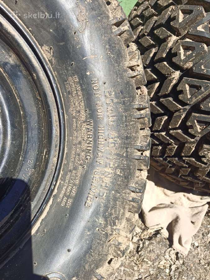 Parduodu padangas 25x10r12 su ratlankiais Polaris - nuotraukos Nr. 2