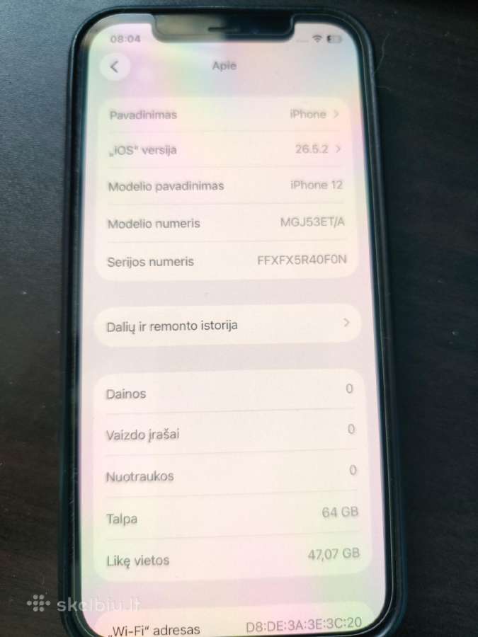iPhone 12 64gb - nuotraukos Nr. 4