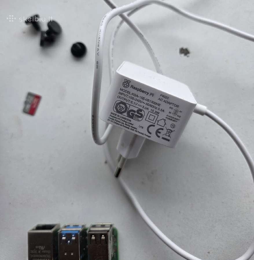 Raspberry Pi 4 (8gb RAM) komplektas - nuotraukos Nr. 2