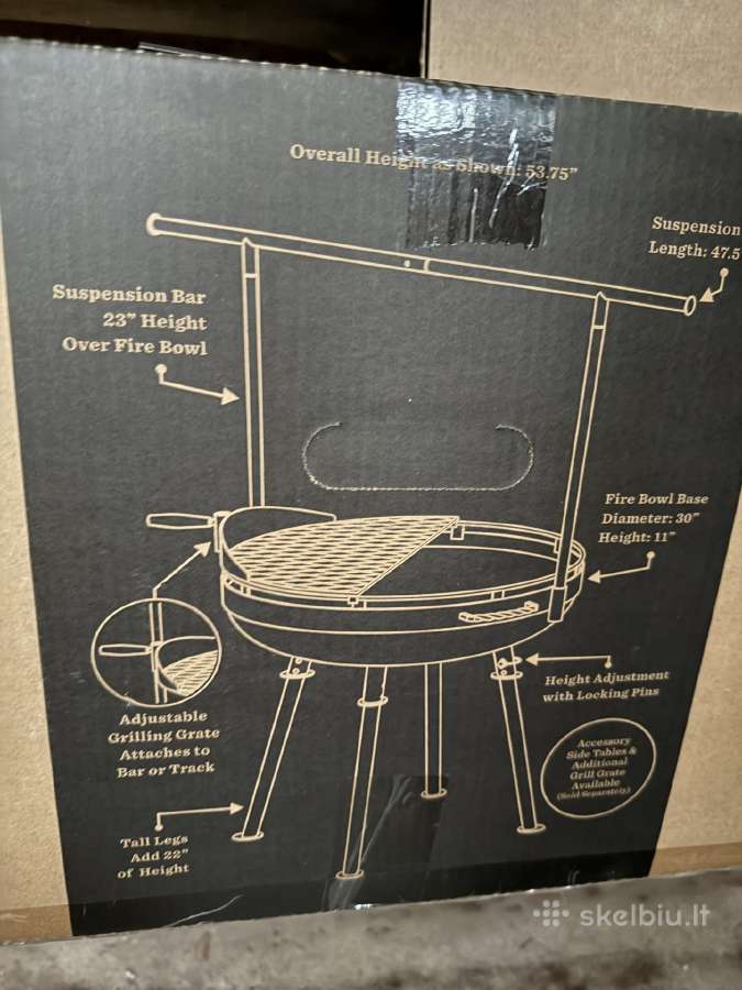 Parduodamas naujas grilis Barebones Cowboy Firepit - nuotraukos Nr. 15
