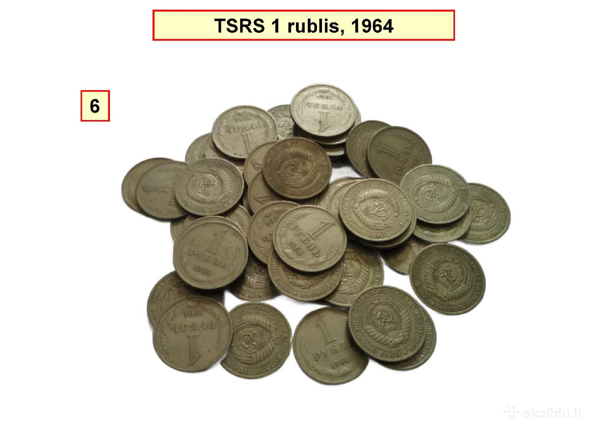 Rubliai proginiai/apyvartiniai 234 vnt. - nuotraukos Nr. 6