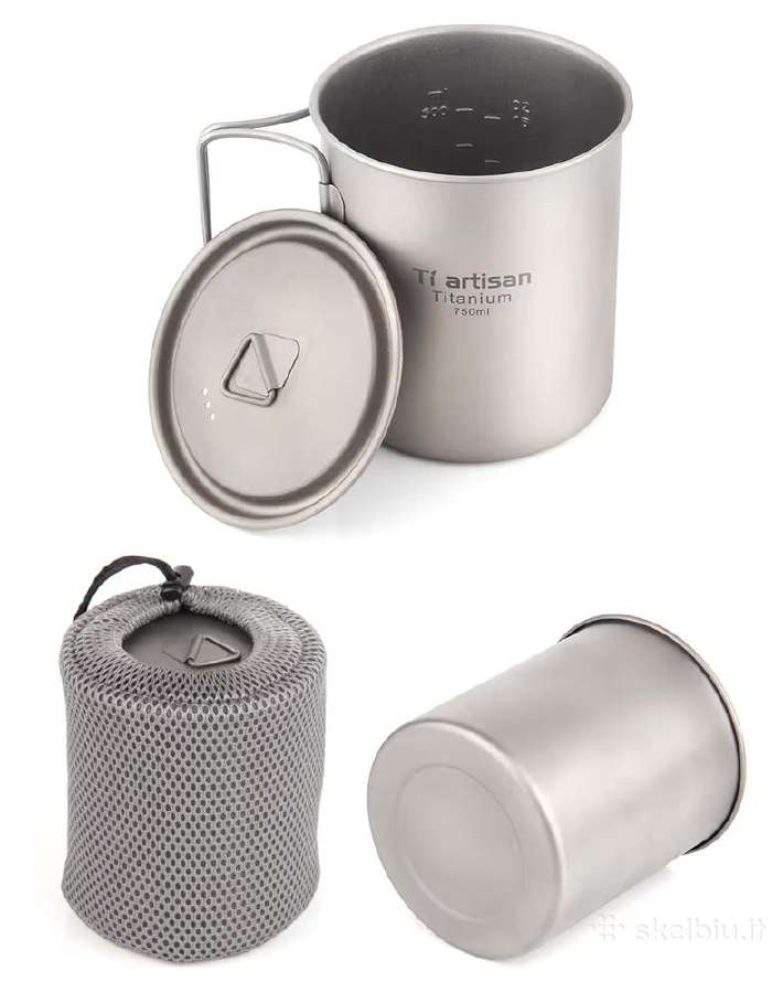 Titaninis puodelis 750ml - nuotraukos Nr. 3