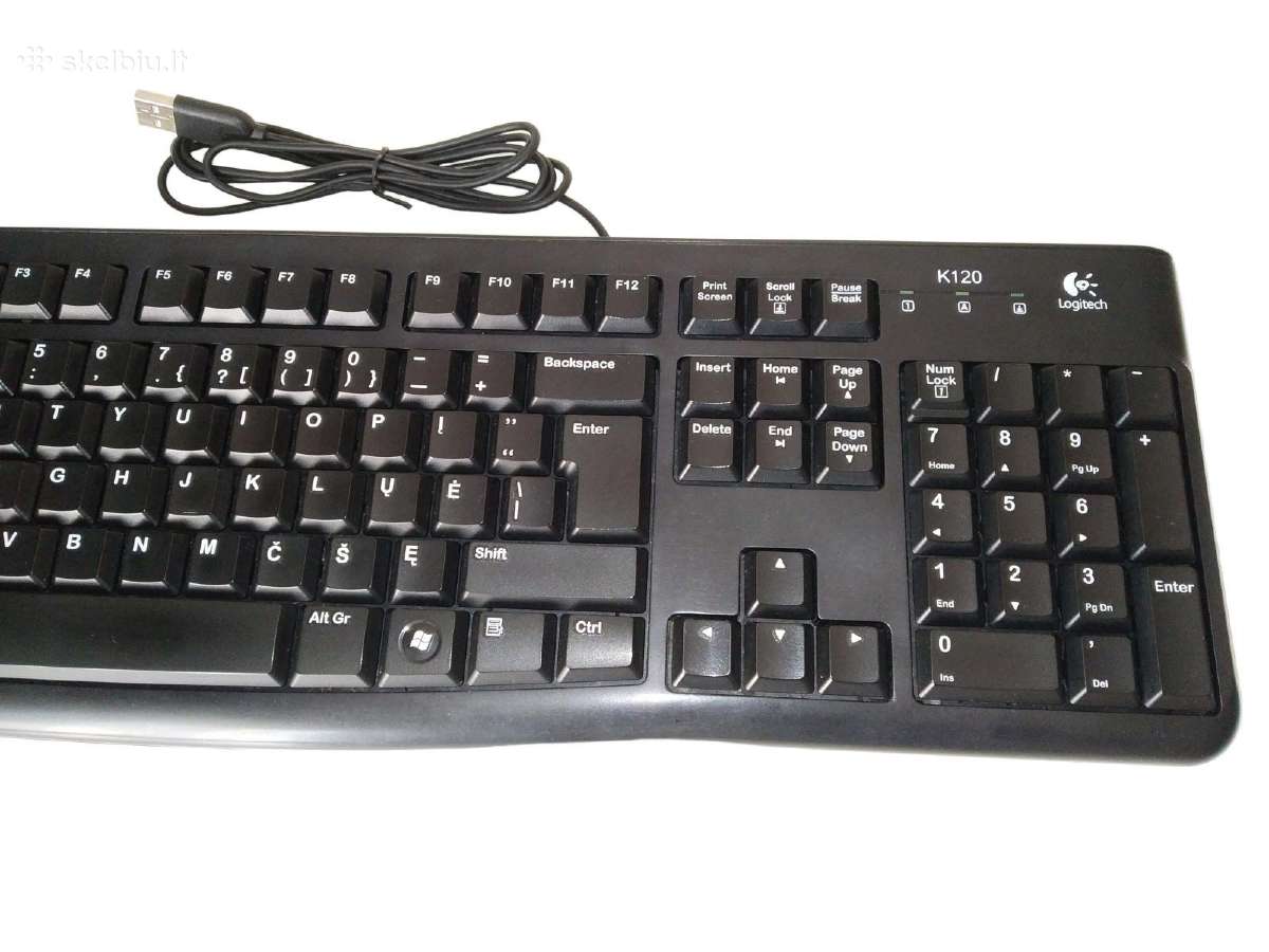Logitech K120 klaviatūra - nuotraukos Nr. 3