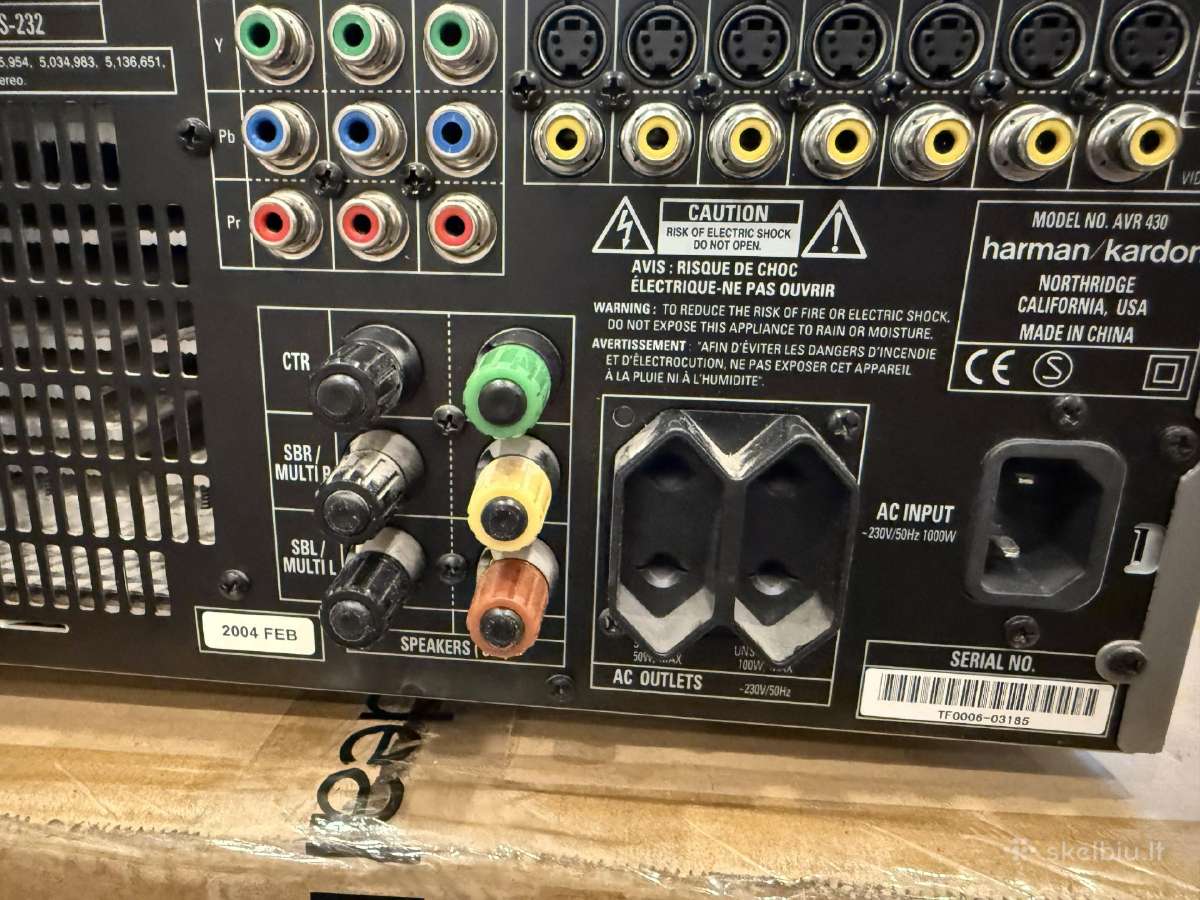 Harman Kardon Avr 430 7.1 recyveris - nuotraukos Nr. 2