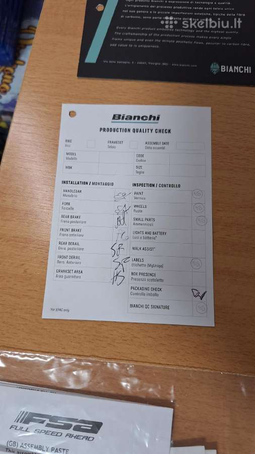 Bianchi Sprint Shimano 105 11sp. plento dviratis - nuotraukos Nr. 34