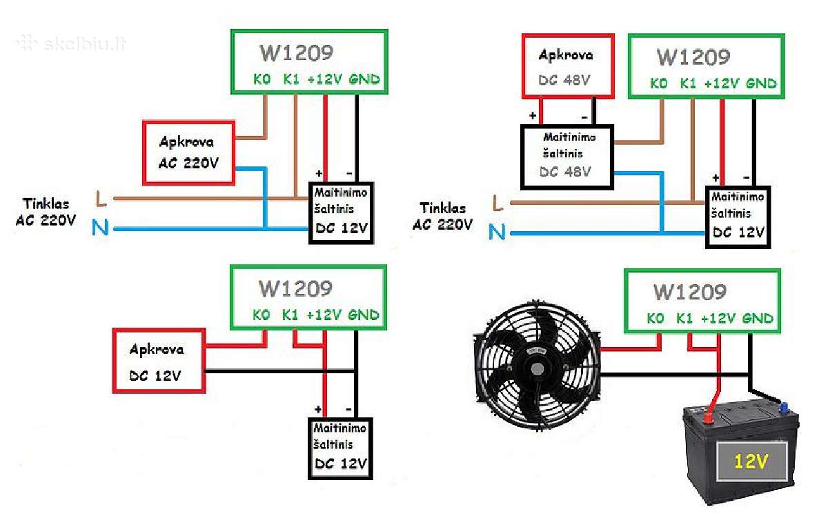 W1209 termoreguliatorius - nuotraukos Nr. 6