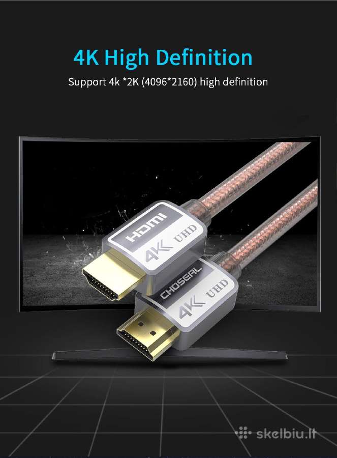 Hdmi 4k kabelis - nuotraukos Nr. 3
